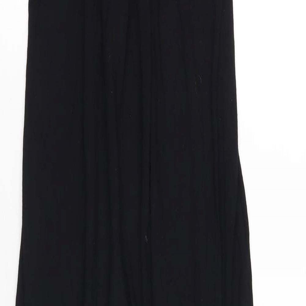 Phase Eight Womens Black Viscose Maxi Size 8 V-Neck Pullover