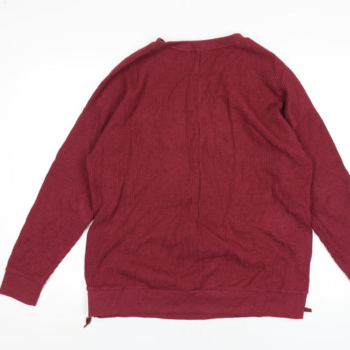 NEXT Womens Red Cotton Pullover Sweatshirt Size M Pullover