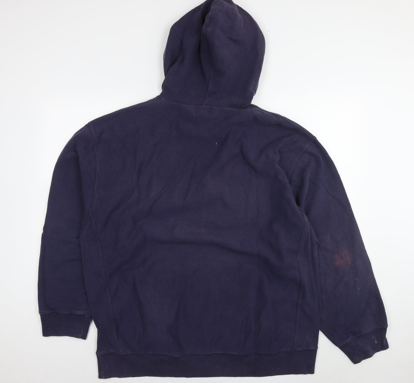 Gap Mens Blue Cotton Pullover Hoodie Size L - Logo