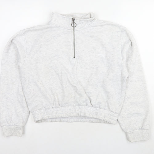Slazenger Womens Grey Polyester Pullover Hoodie Size 16 Pullover