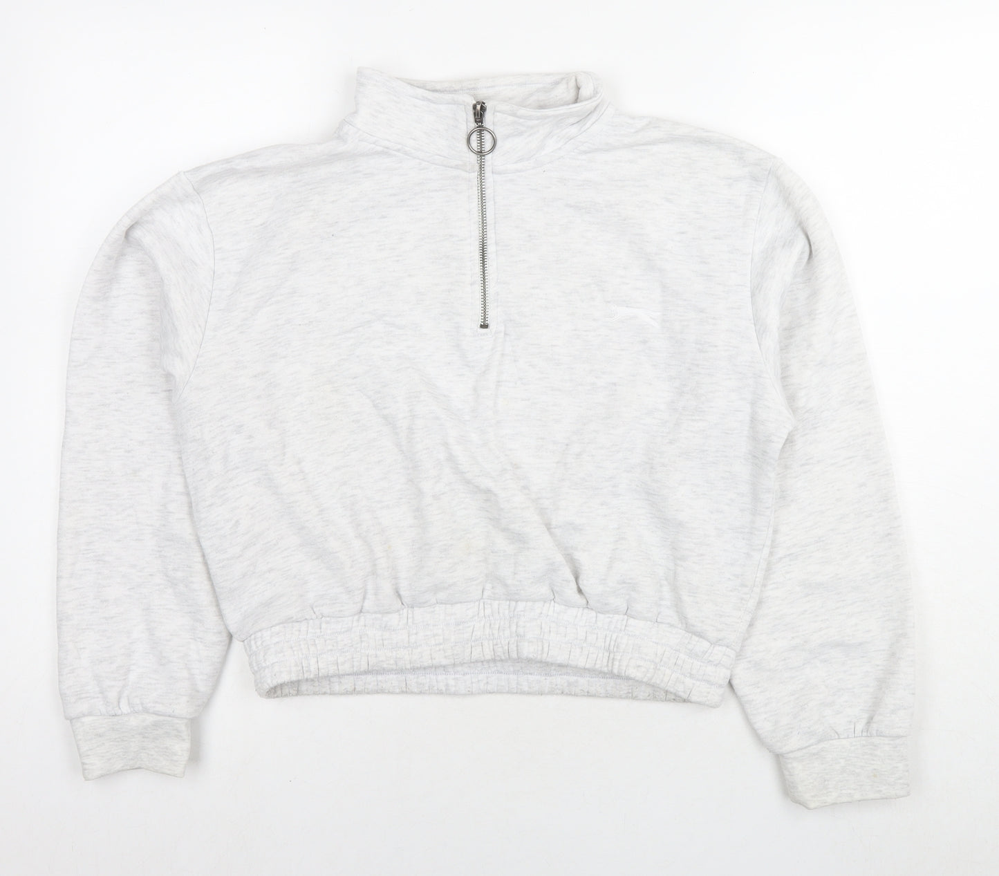 Slazenger Womens Grey Polyester Pullover Hoodie Size 16 Pullover