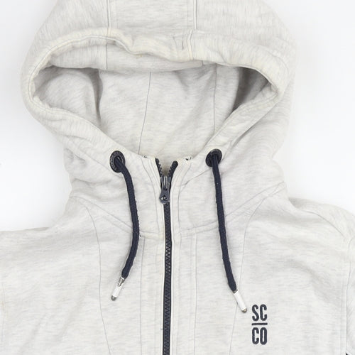 SoulCal&Co Mens Blue Cotton Full Zip Hoodie Size S