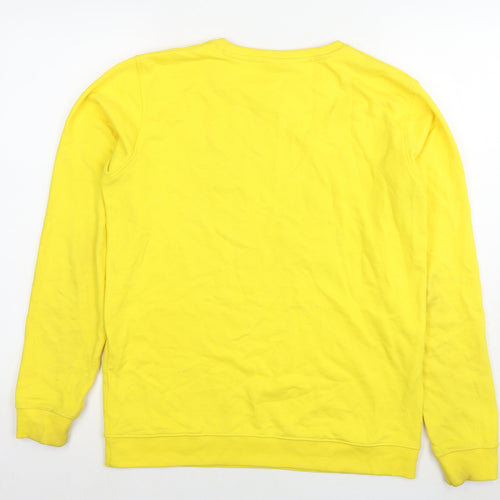Russell Athletic Boys Yellow Cotton Pullover Sweatshirt Size 14-15 Years Pullover - Logo