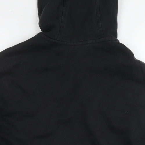 Nike Mens Black Cotton Full Zip Hoodie Size XL