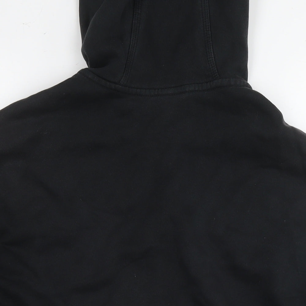 Nike Mens Black Cotton Full Zip Hoodie Size XL