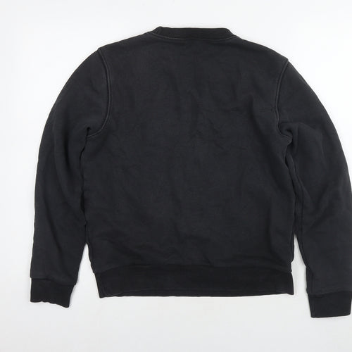Reebok Womens Black Cotton Pullover Sweatshirt Size 8 Pullover - Size 8-10