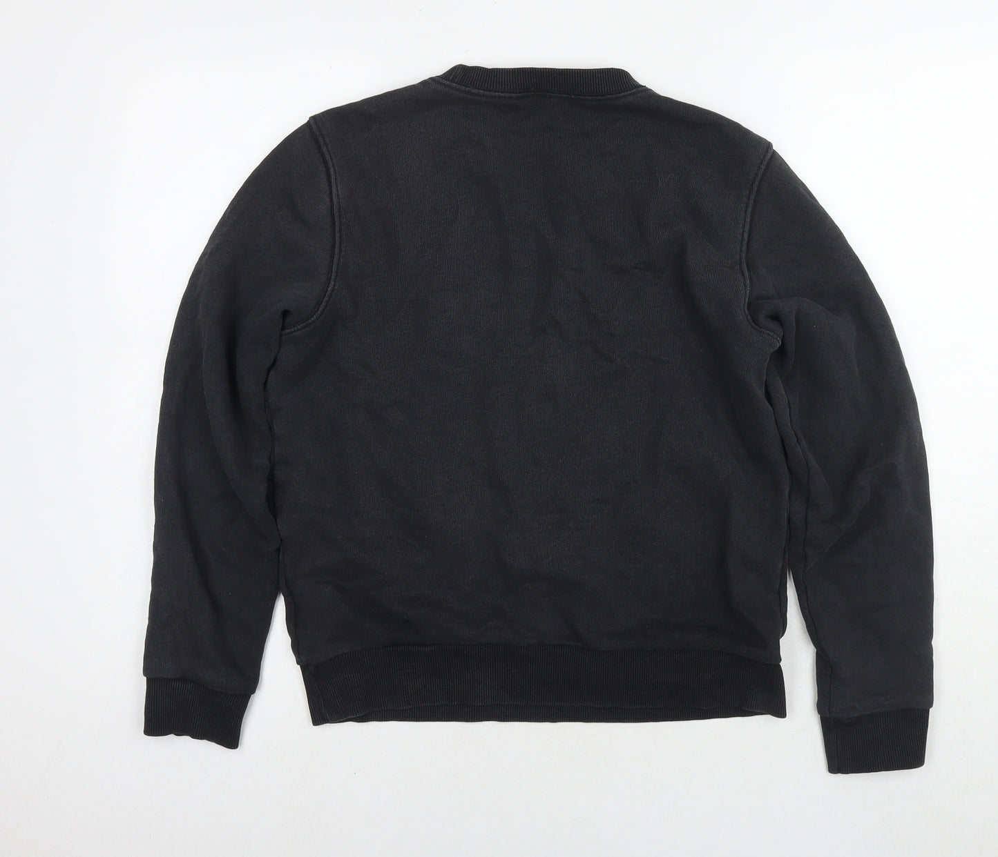 Reebok Womens Black Cotton Pullover Sweatshirt Size 8 Pullover - Size 8-10