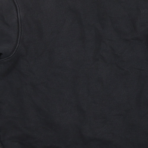 Reebok Womens Black Cotton Pullover Sweatshirt Size 8 Pullover - Size 8-10