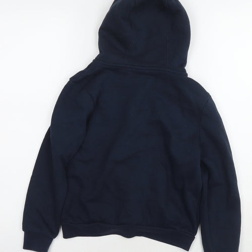 Slazenger Boys Blue Cotton Full Zip Hoodie Size 9-10 Years Zip