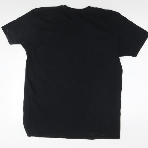 Hobo Mens Black Polyester T-Shirt Size XL Round Neck - Logo
