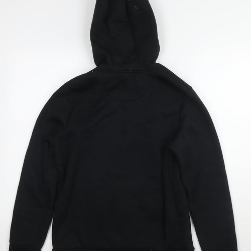 Brave Soul Mens Black Polyester Pullover Hoodie Size S - Logo