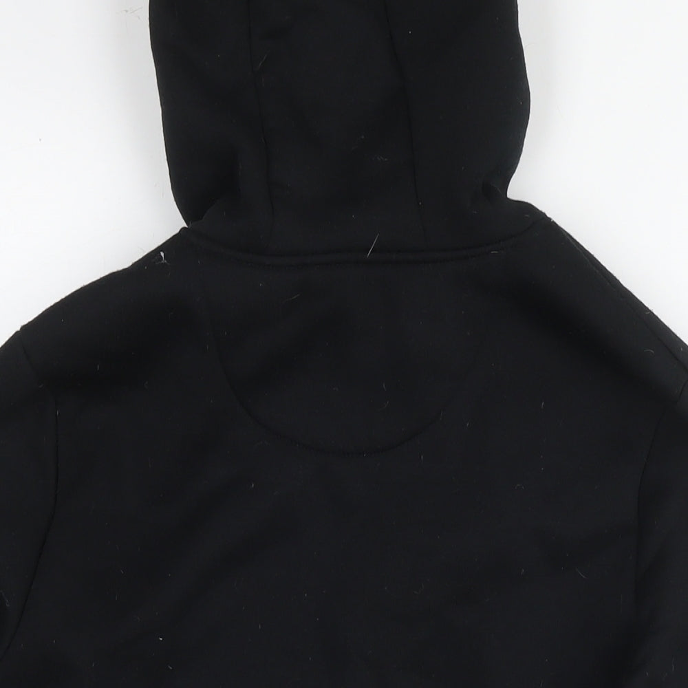 Brave Soul Mens Black Polyester Pullover Hoodie Size S - Logo