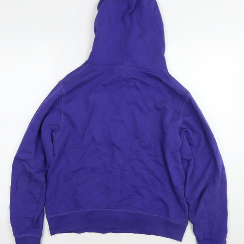 Less Girls Less Boys Womens Purple Cotton Pullover Hoodie Size L Pullover - Logo
