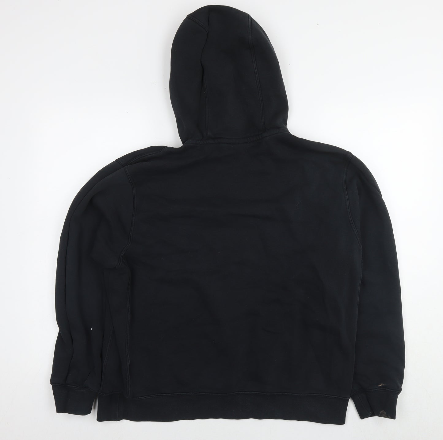 Nike Womens Black Cotton Pullover Hoodie Size L Pullover