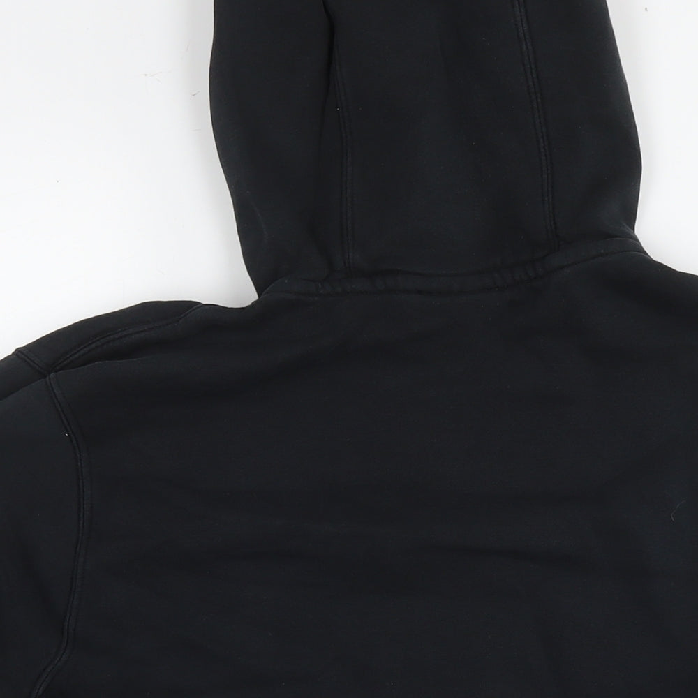 Nike Womens Black Cotton Pullover Hoodie Size L Pullover