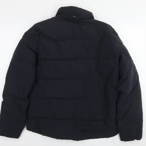 Gap Womens Black Puffer Jacket Jacket Size M Zip
