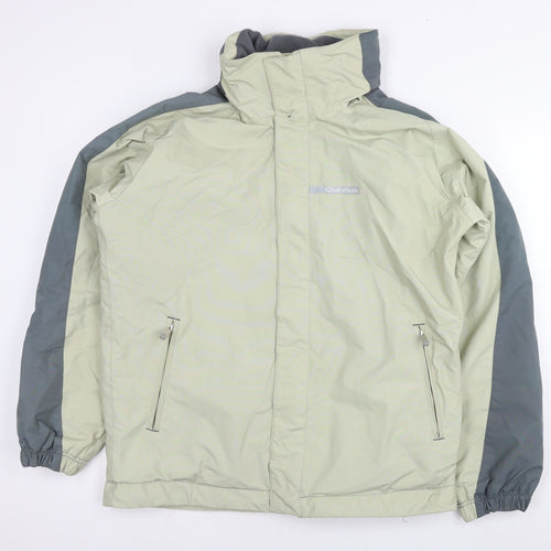 Quechua Mens Beige Jacket Size M Zip - Technical