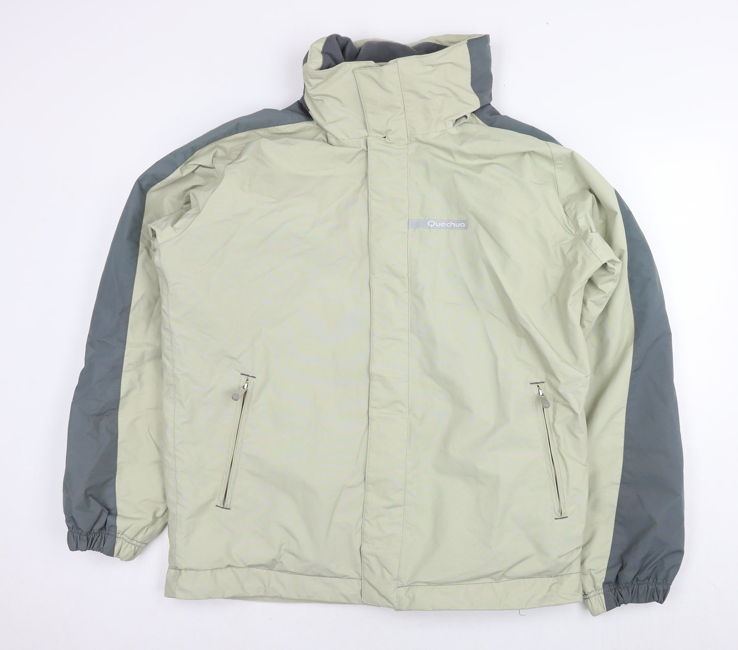 Quechua Mens Beige Jacket Size M Zip - Technical