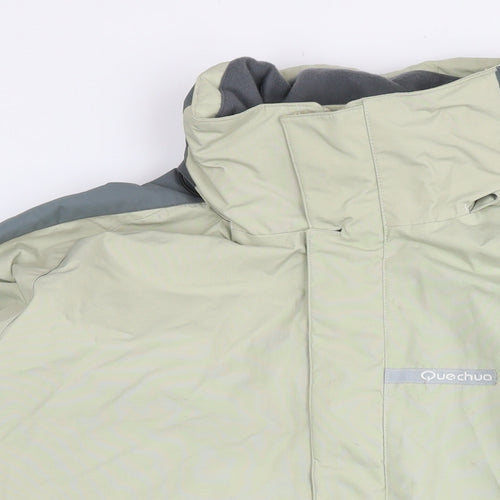 Quechua Mens Beige Jacket Size M Zip - Technical