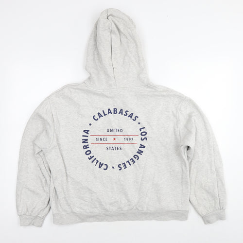 Divided by H&M Womens Grey Cotton Pullover Hoodie Size L Pullover - Calabasas LA