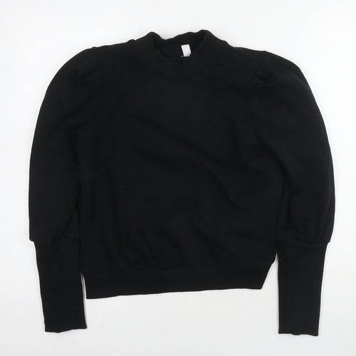 & Other Stories Womens Black Cotton Pullover Hoodie Size 6 Pullover