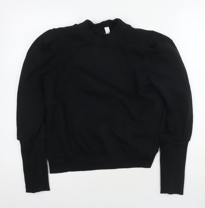 & Other Stories Womens Black Cotton Pullover Hoodie Size 6 Pullover