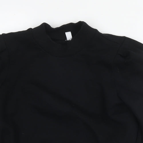 & Other Stories Womens Black Cotton Pullover Hoodie Size 6 Pullover