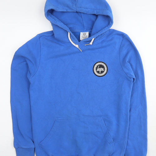 Hype Mens Blue Cotton Pullover Hoodie Size XS