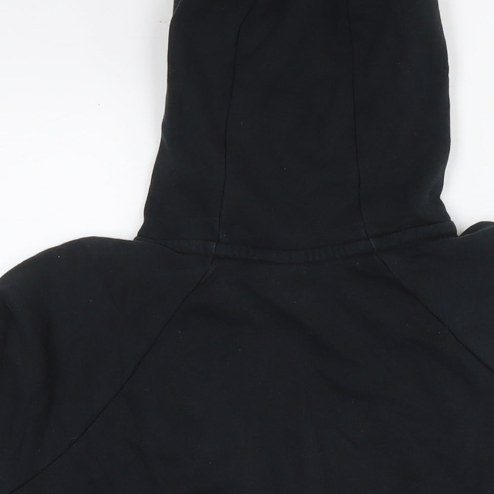 Nike Womens Black Cotton Pullover Hoodie Size M Pullover