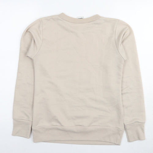 Disney Womens Beige Polyester Pullover Hoodie Size 8 Pullover - Mickey Mouse Spring Summer