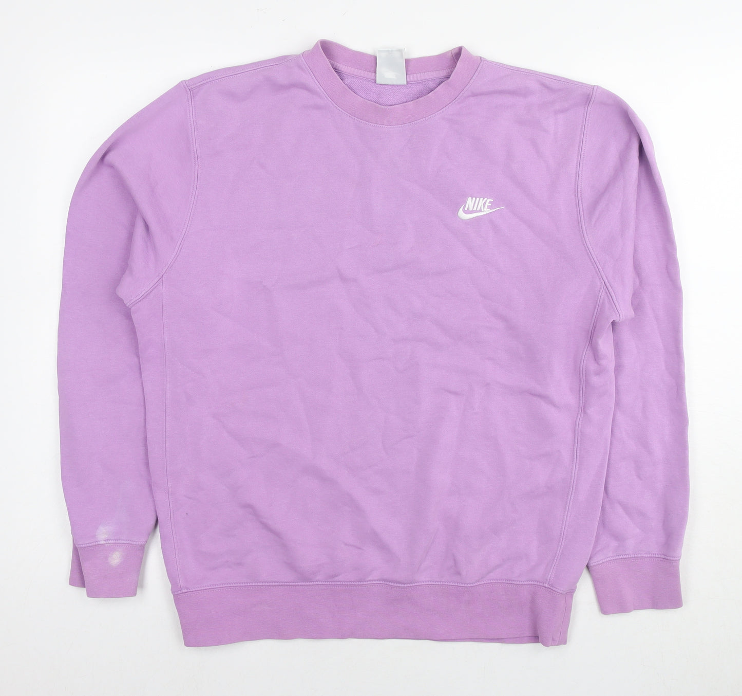 Nike Womens Purple Cotton Pullover Sweatshirt Size S Pullover