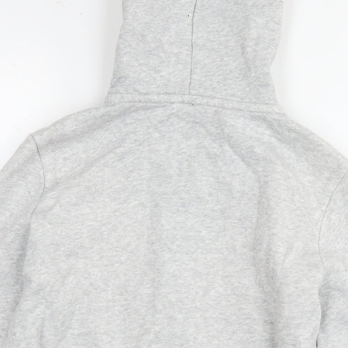 PUMA Womens Grey Cotton Full Zip Hoodie Size S Zip