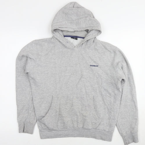 Donnay Womens Grey Cotton Pullover Hoodie Size S Pullover