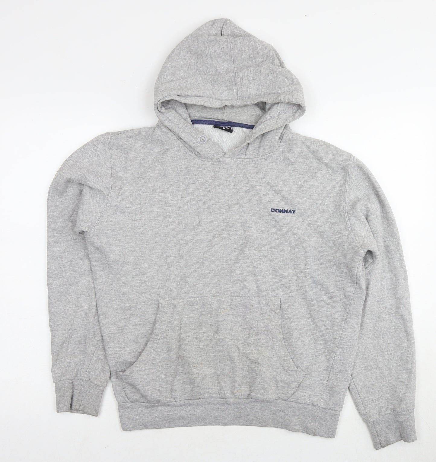 Donnay Womens Grey Cotton Pullover Hoodie Size S Pullover