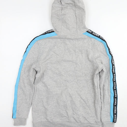 Xbox Boys Grey Cotton Pullover Hoodie Size 11-12 Years Pullover - Logo
