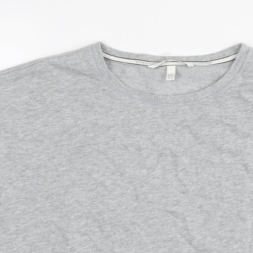 Victoria's Secret Womens Grey Colourblock Cotton Pullover Sweatshirt Size M Pullover - Lovers