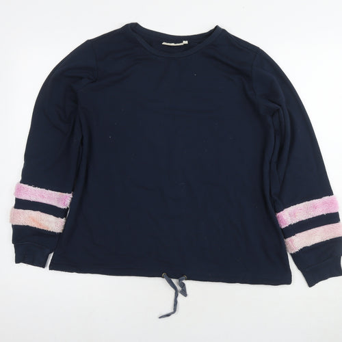 Dranella Womens Blue Cotton Pullover Hoodie Size S Pullover