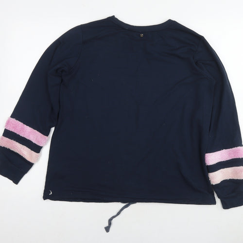 Dranella Womens Blue Cotton Pullover Hoodie Size S Pullover
