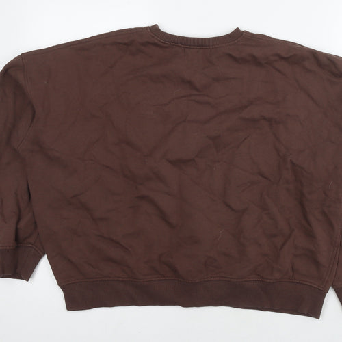 Motel Womens Brown Cotton Pullover Sweatshirt Size XS Pullover - Love
