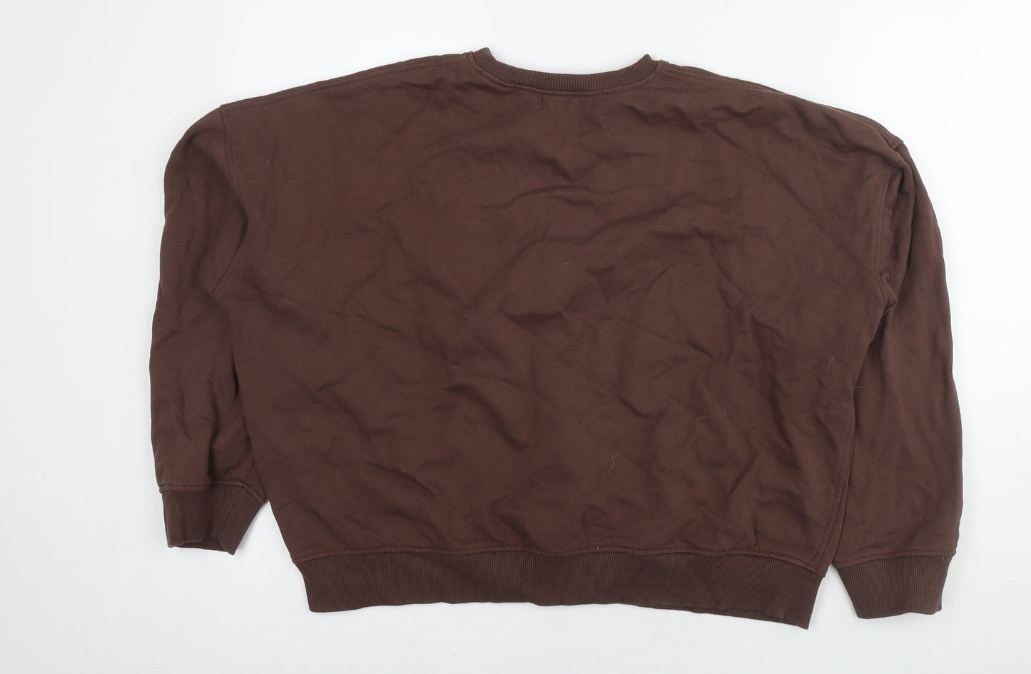 Motel Womens Brown Cotton Pullover Sweatshirt Size XS Pullover - Love