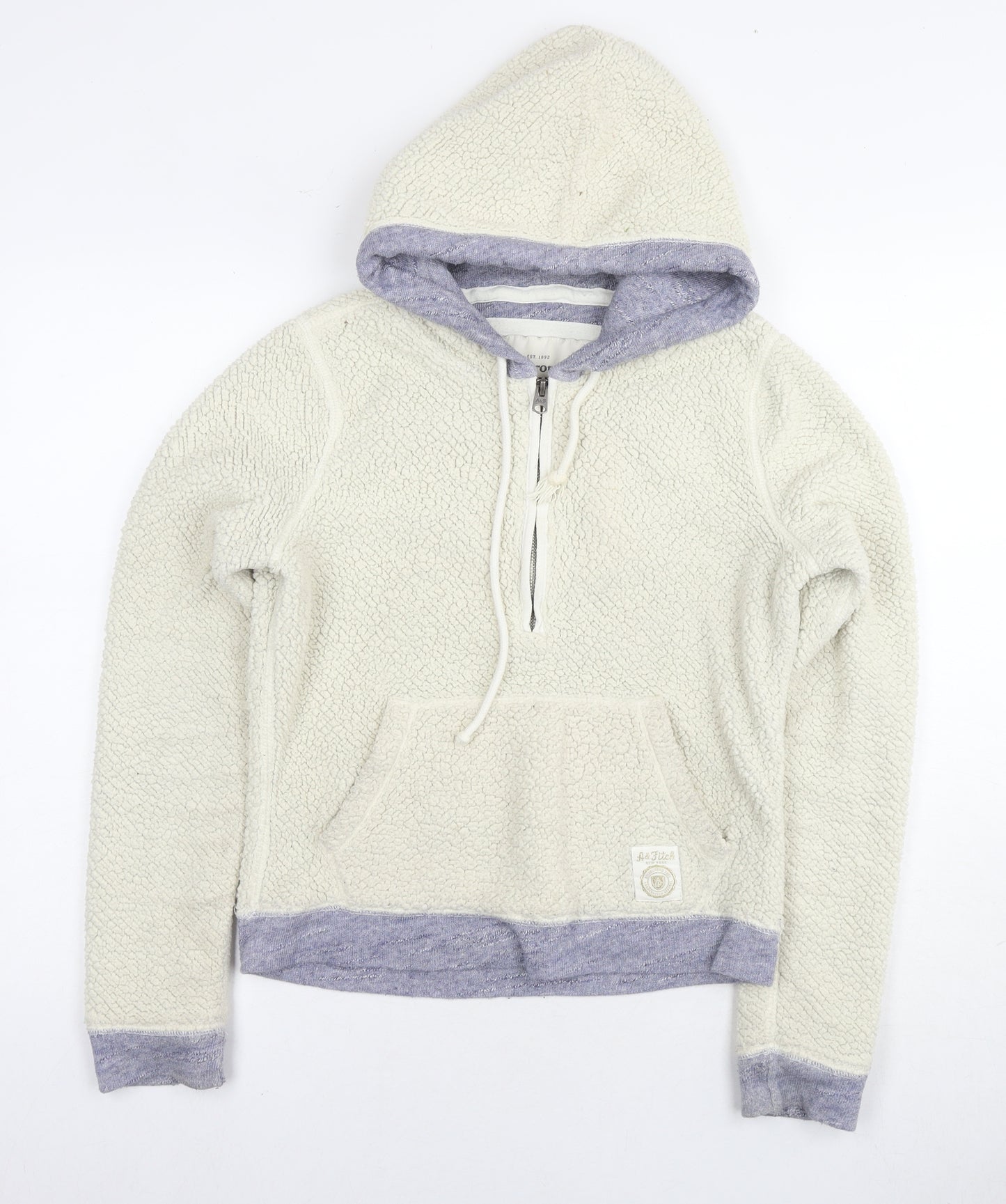 Abercrombie & Fitch Womens White Jacket Size S Zip