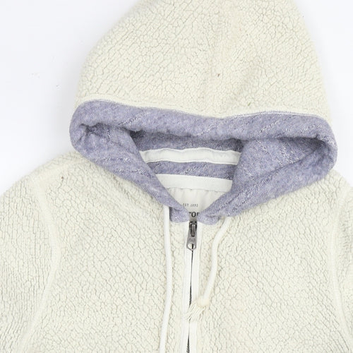 Abercrombie & Fitch Womens White Jacket Size S Zip