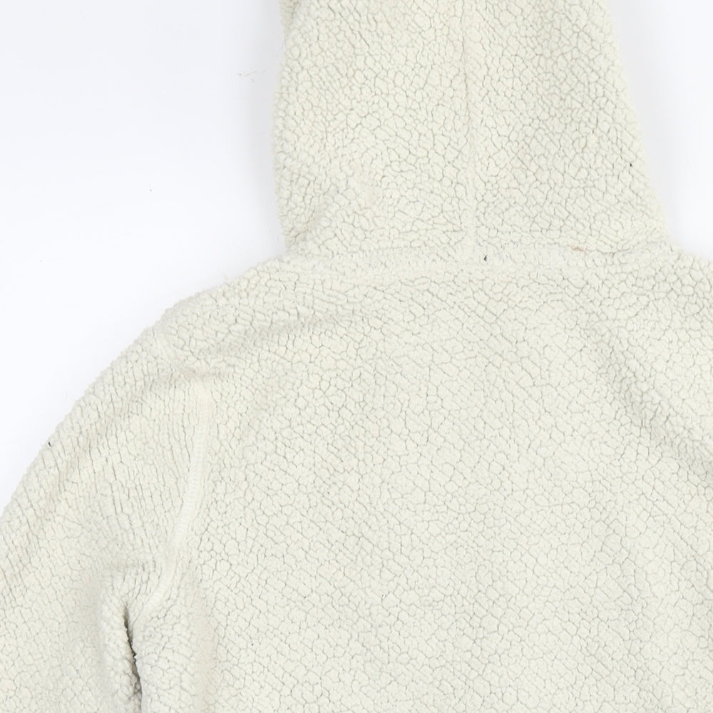 Abercrombie & Fitch Womens White Jacket Size S Zip