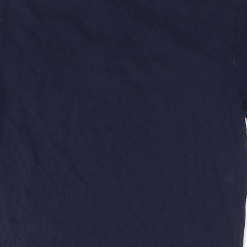 John Lewis Mens Blue Cotton Polo Size M Collared Pullover