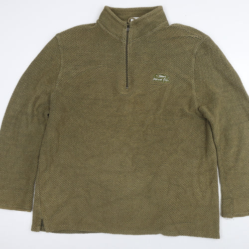 Weird Fish Mens Green Cotton Pullover Sweatshirt Size 3XL