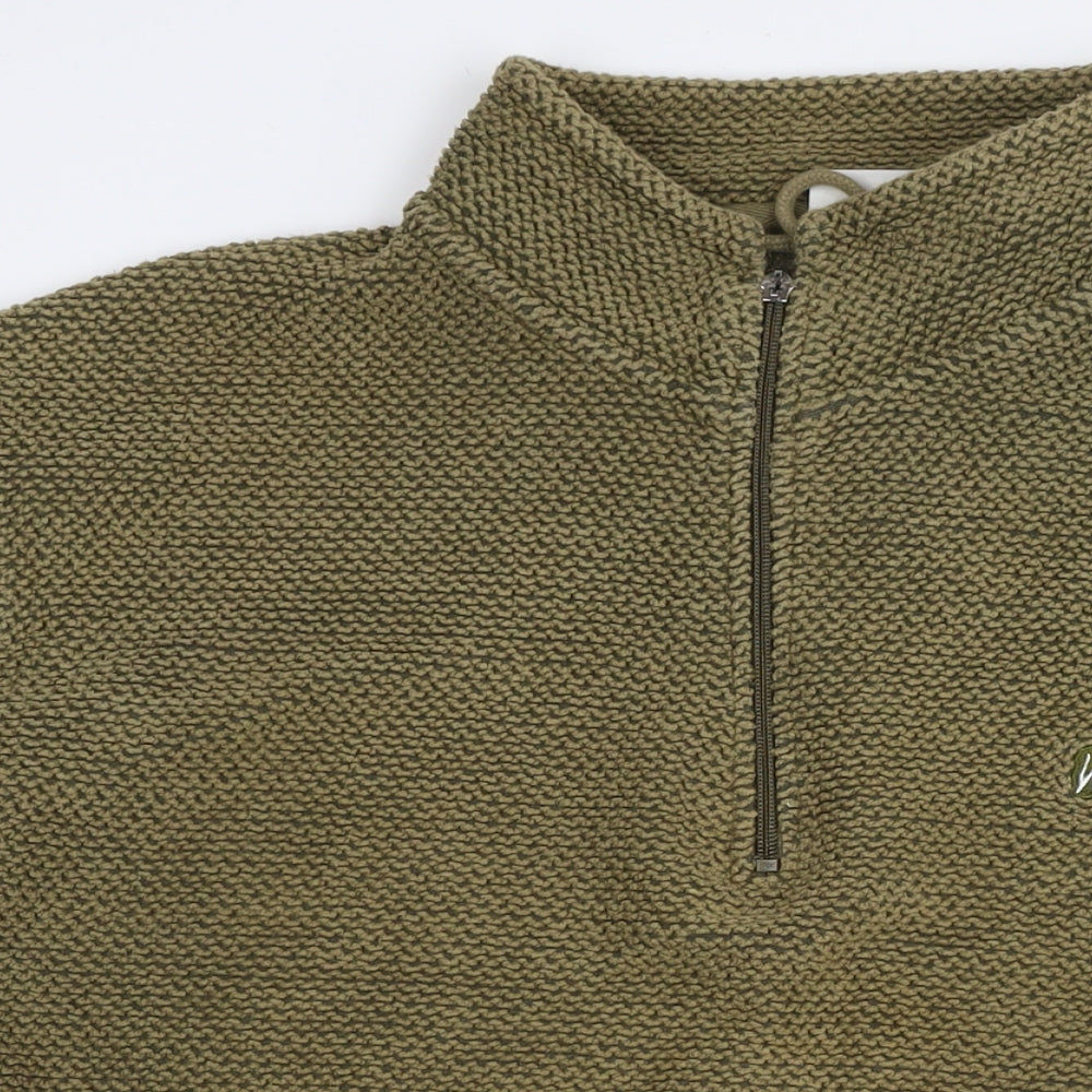 Weird Fish Mens Green Cotton Pullover Sweatshirt Size 3XL