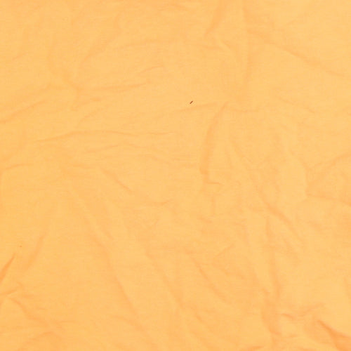 Creo Studios Mens Orange Cotton Pullover Sweatshirt Size M