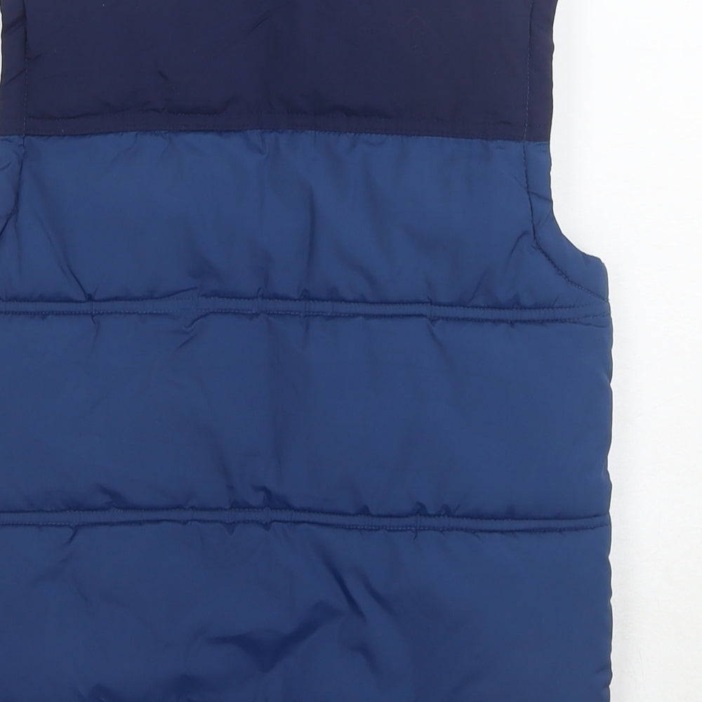 Peter Storm Boys Blue Gilet Waistcoat Size 7-8 Years Zip