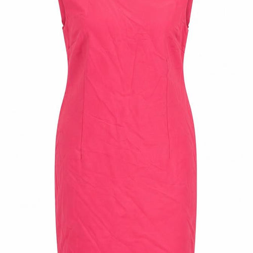 Definitions Womens Pink Viscose Pencil Dress Size 20 Boat Neck Zip