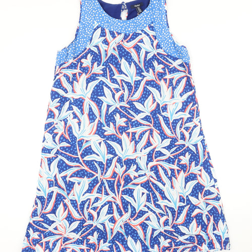 Hatley Womens Multicoloured Floral Viscose Shift Size S Scoop Neck Tie